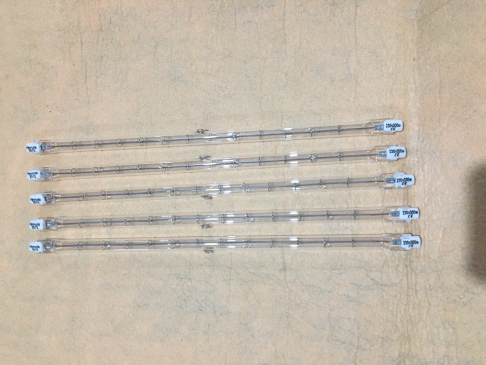 sk15 halogen lamp quartz glass ir quartz heating tube halogen lamp replacement parts