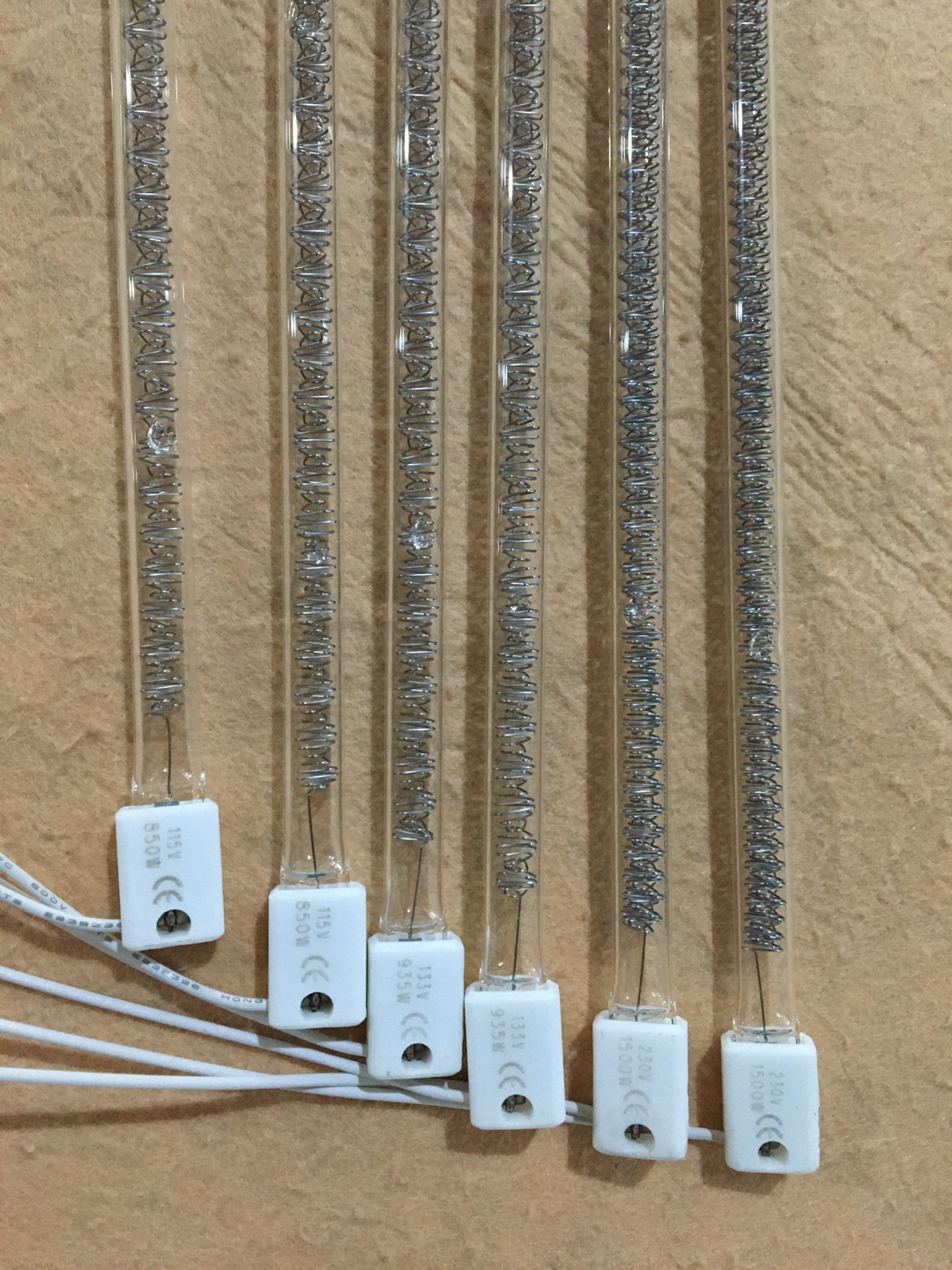 screen printing equipment halogen heating tube