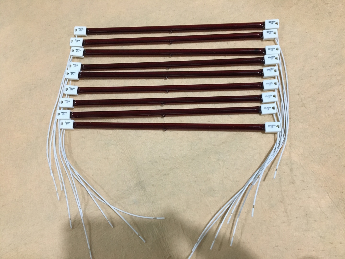 500mm 220v 1000w halogen lamp infrared heating lamp for pet machines car infrared heat lamps