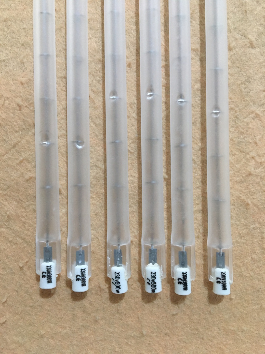 Gold coated lamp halogen heating lamp 1500w halogen lamp