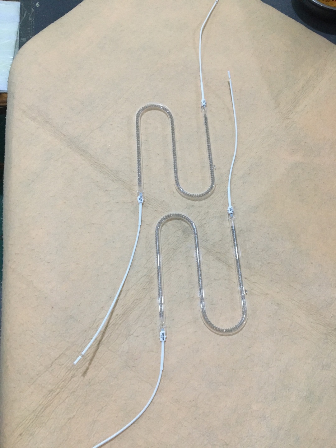 450mm 2000w infrared halogen heating element