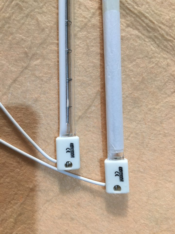 halogen lamp for screen printing